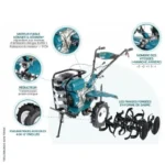 Benzin-Bodenhacke KS 9HP-1350G-3 (400) - Lufträder Ø 40 cm - KÖNNER & SÖHNEN – Image 5