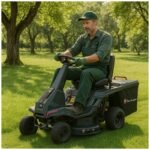 Rasentraktor mit Selbstantrieb und Thermo-Motor, 7 PS, 4 Geschwindigkeiten + 1 Mulchfunktion, Seitenauswurf, Lamborghini – Image 2